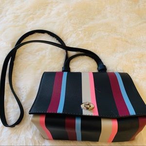 ZARA TRF STRIPED CROSSBODY BAG